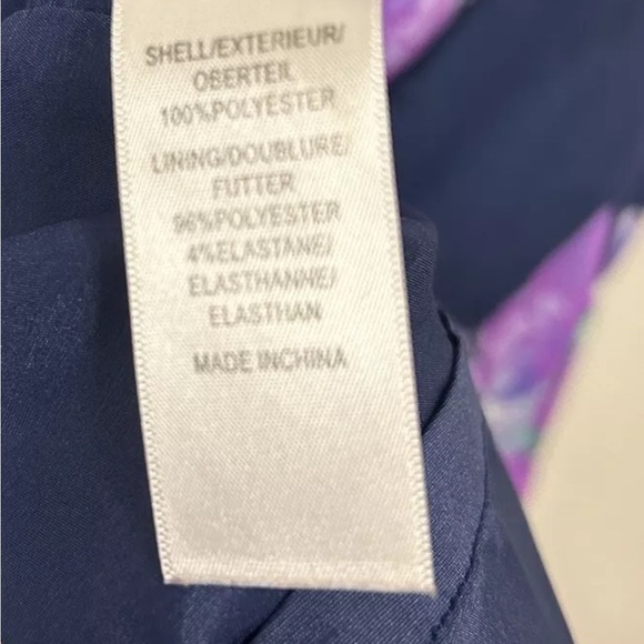 Adrianna Papel size 12 purple navy floral dress - Picture 6 of 7